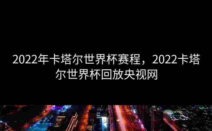 2022年卡塔尔世界杯赛程，2022卡塔尔世界杯回放央视网